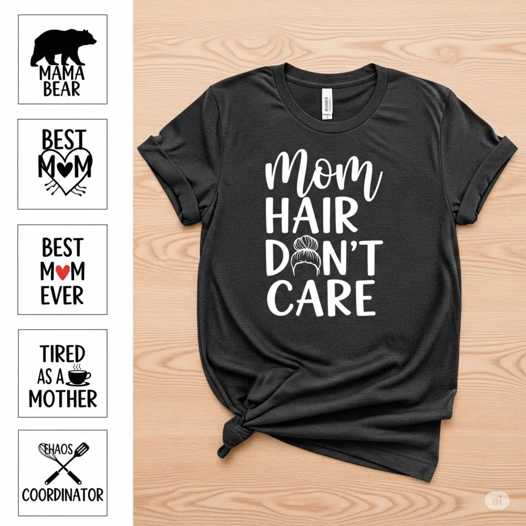 70 Mom T-shirt Design bundle